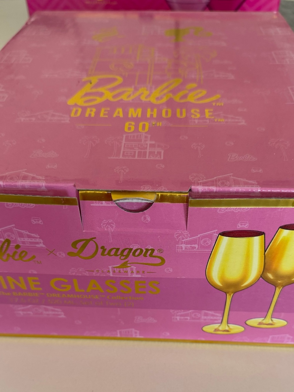 Barbie wine glasses